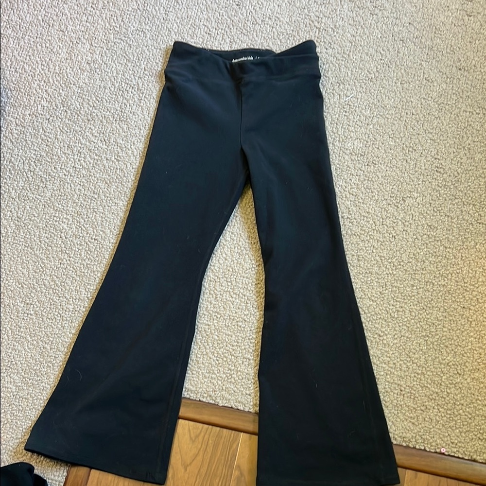 Kids Black Flared leggings